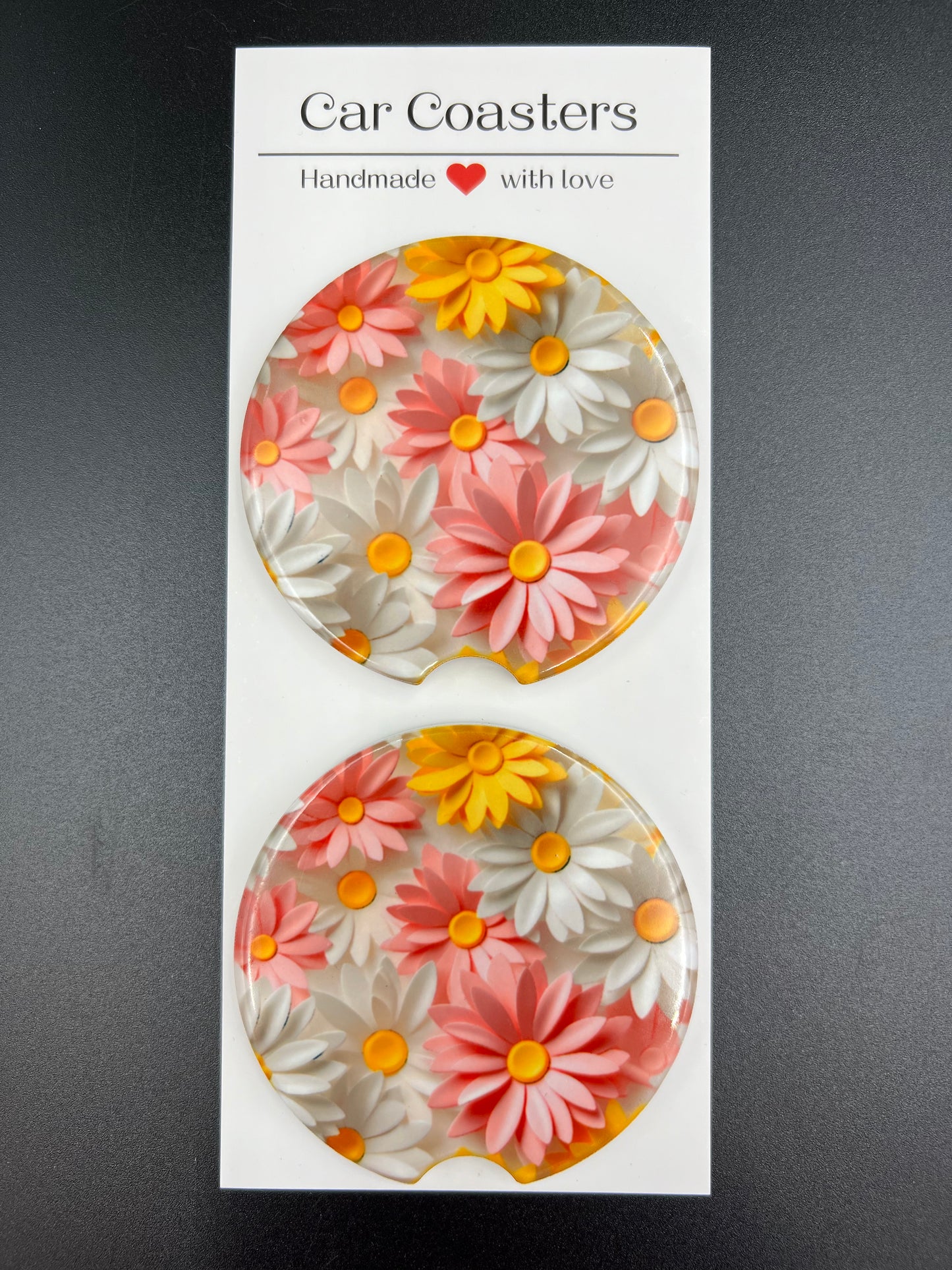Car Coasters |Ceramic or Neoprene | Set of 2 | Customizable