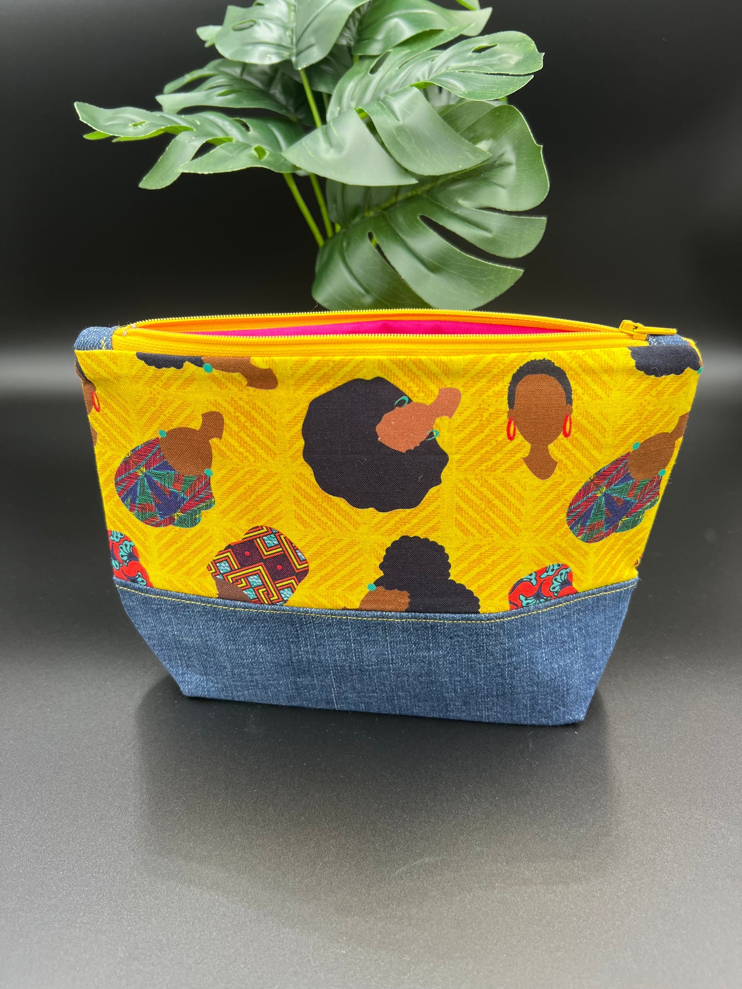 Handmade Women/Denim Design Cosmetic Bag