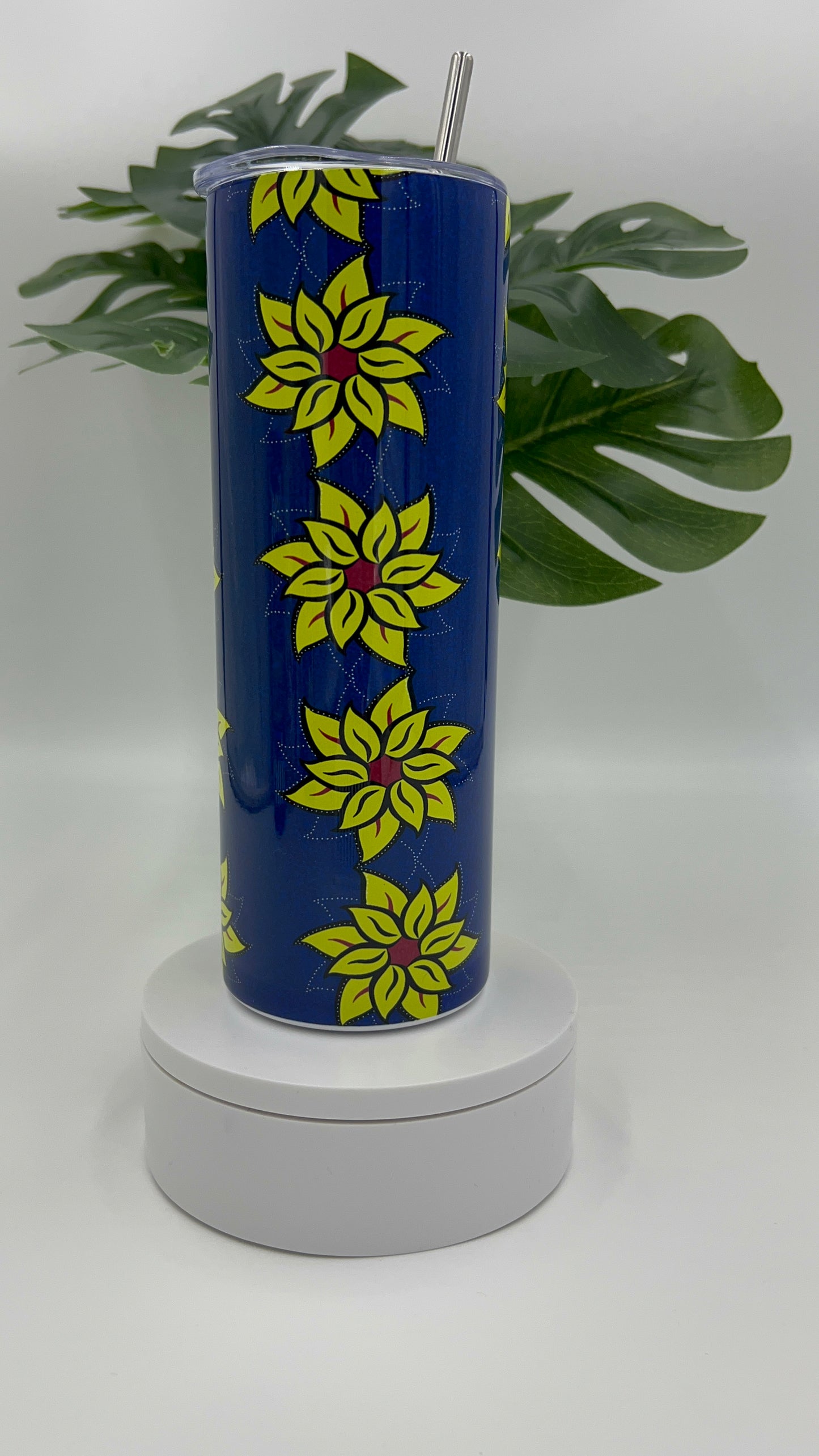 20 oz Skinny Tumbler - Floral Designs