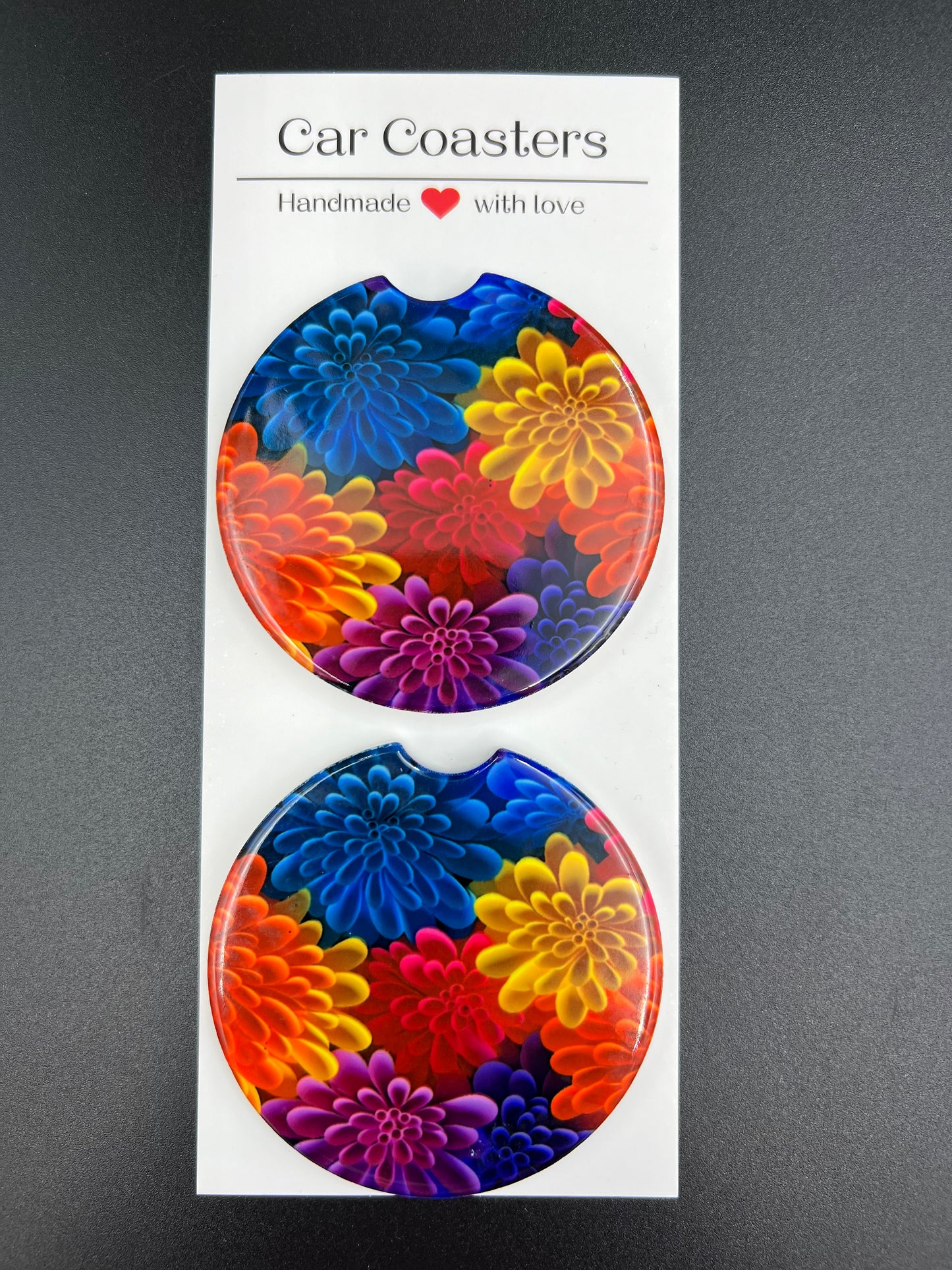 Car Coasters |Ceramic or Neoprene | Set of 2 | Customizable