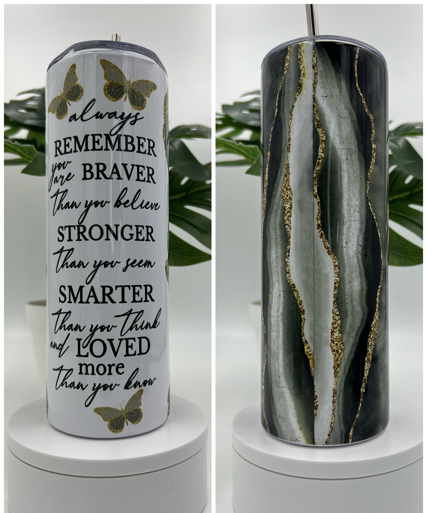 20 oz Skinny Tumblers - Inspirational