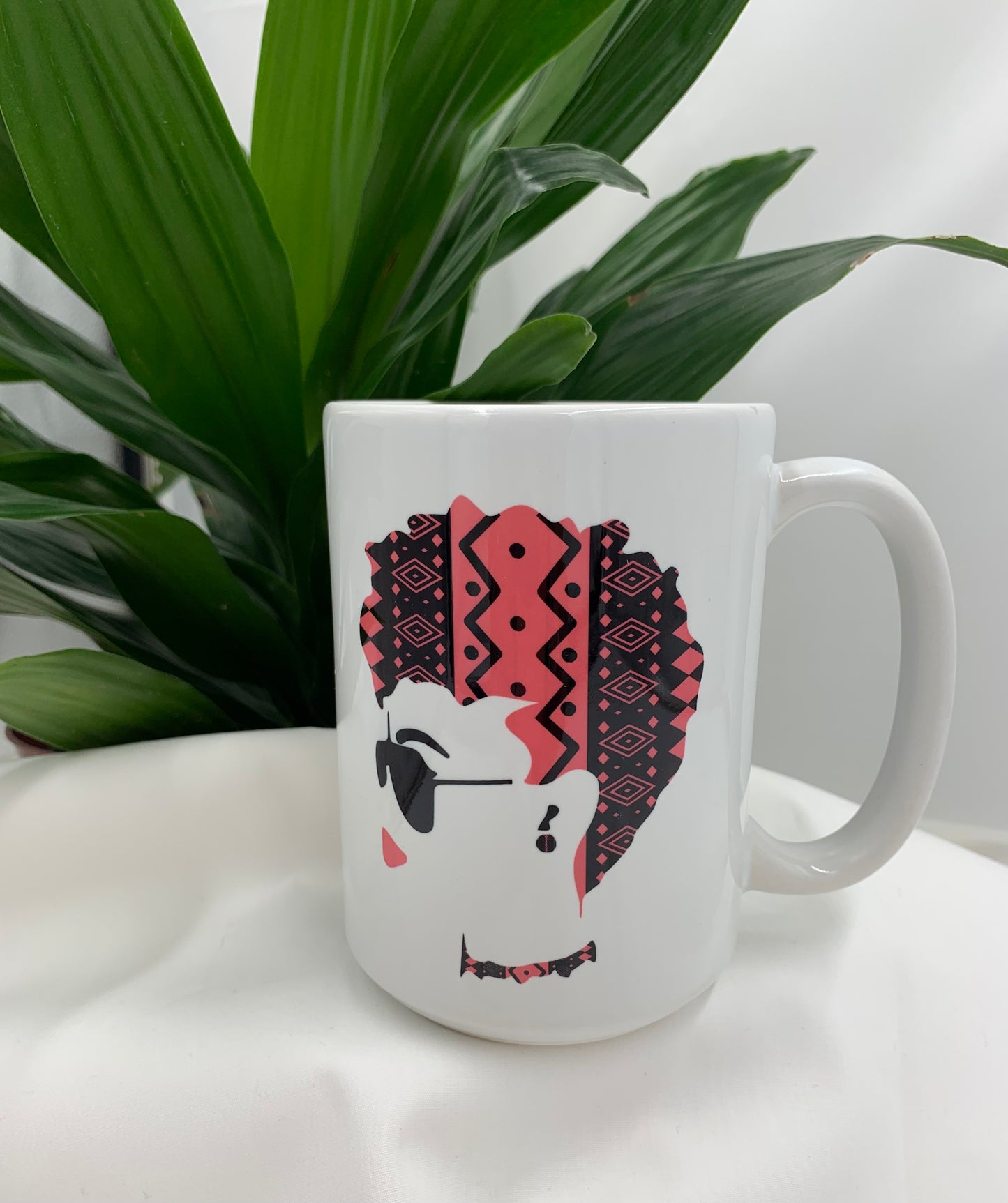 15 oz., Beautiful Woman Porcelain Mug