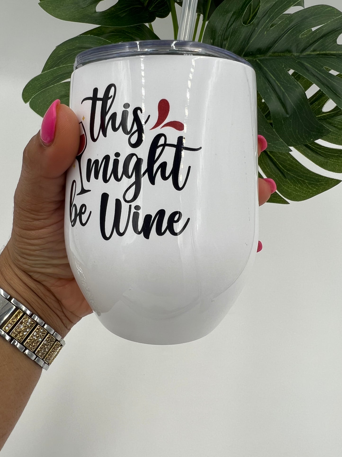 12 oz Wine Tumbler - Wine Quotes