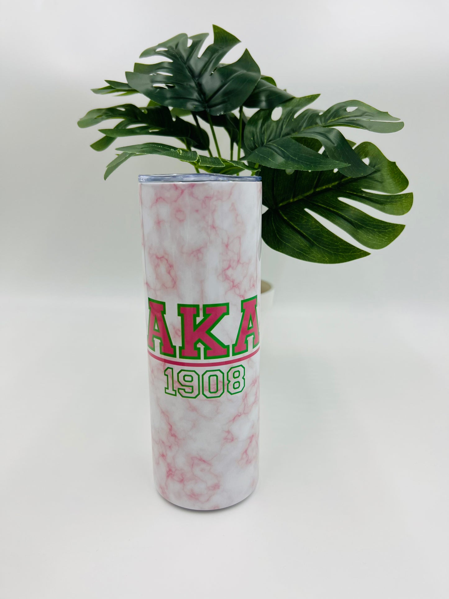 20 oz Skinny Tumbler - Alpha Kappa Alpha